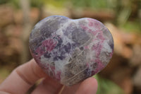 Polished Purple Lepidolite Hearts  x 6 From Madagascar - TopRock