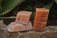 Natural New Sunset Orange Calcite Specimens  x 24 From Spitzkop, Namibia