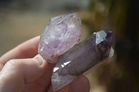 Natural Window Amethyst Crystal Specimens  x 12 From Chiredzi, Zimbabwe