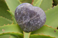 Polished Purple Lepidolite Hearts  x 6 From Madagascar - TopRock