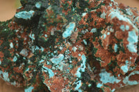 Natural Drusy Coated Chrysocolla & Malachite On Copper Dolomite x 1 From Likasi, Congo