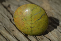 Polished Green Opal Galet / Palm Stones x 12 From Antsirabe Madagascar