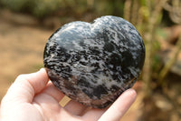 Polished Merlinite Gabbro Heart & Sphere  x 2 From Ambatondrazaka, Madagascar - TopRock