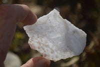 Natural Etched Blue Chalcedony Specimens  x 12 From Nsanje, Malawi