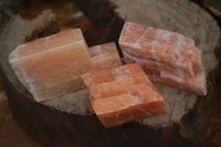 Natural New Sunset Orange Calcite Specimens  x 24 From Spitzkop, Namibia