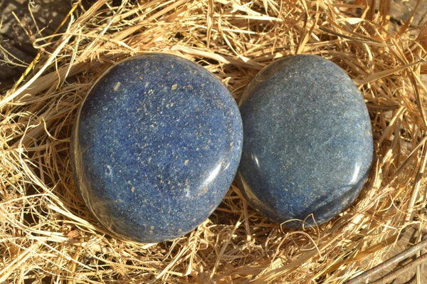 Polished Highly Selected Blue Lazulite Gallets x 12 From Madagascar - TopRock