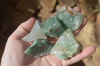 Natural Rough Green Jade Cobbed Specimens x 37 From Swaziland