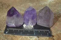 Polished Small Amethyst Points x 12 From Akansobe, Madagascar