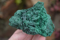 Natural Chatoyant Silky Malachite Specimens  x 2 From Congo - Toprock Gemstones and Minerals 