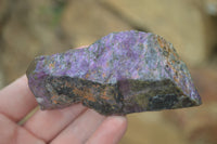 Natural Medium Purple Stichtite & Green Serpentine Cobbed Pieces  - Sold per 2 kg (10-14 pieces) - From Barberton, South Africa - TopRock