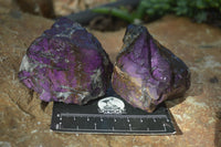 Natural Metallic Purpurite Cobbed Specimens  x 6 From Erongo, Namibia - Toprock Gemstones and Minerals 