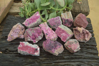 Natural Salrose Cobaltion Dolomite Specimens x 12 From Kakanda, Congo