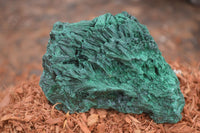 Natural Chatoyant Silky Malachite Specimens  x 2 From Congo - Toprock Gemstones and Minerals 