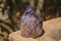 Polished  Dream Amethyst Points x 2 From Madagascar