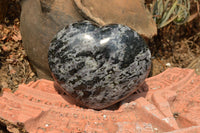 Polished Merlinite Gabbro Heart & Sphere  x 2 From Ambatondrazaka, Madagascar - TopRock