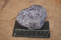 Polished Purple Lepidolite Hearts  x 6 From Madagascar - TopRock