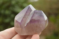 Polished Trio Of Smokey Amethyst Window Quartz Crystals  x 3 From Akansobe, Madagascar - TopRock