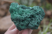 Natural Chatoyant Silky Malachite Specimens  x 2 From Congo - Toprock Gemstones and Minerals 