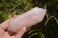 Polished Double Terminated Pink Rose Quartz Points  x 4 From Ambatondrazaka, Madagascar - TopRock