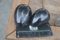 Polished Schorl Black Tourmaline Eggs  x 6 From Madagascar - Toprock Gemstones and Minerals 