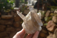 Natural Smokey Quartz Clusters  x 4 From Madagascar