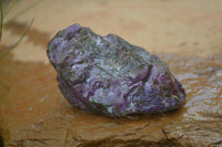 Natural Medium Purple Stichtite & Green Serpentine Cobbed Pieces  - Sold per 2 kg (10-14 pieces) - From Barberton, South Africa - TopRock