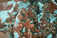 Natural Drusy Coated Chrysocolla & Malachite On Copper Dolomite x 1 From Likasi, Congo