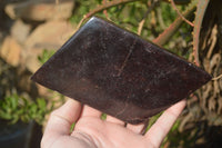 Polished Purple Lepidolite Standing Free Forms  x 3 From Zimbabwe