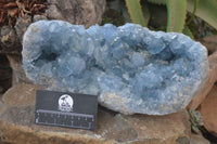 Natural Blue Celestite Geode Specimen  x 1 From Sakoany, Madagascar