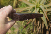 Polished Purple Lepidolite Standing Free Forms  x 3 From Zimbabwe