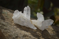 Natural Small Quartz Clusters  x 35 From Madagascar