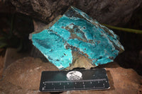 Natural Blue Silica Chrysocolla Specimens  x 2 From Congo - Toprock Gemstones and Minerals 