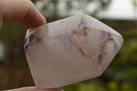 Polished Trio Of Smokey Amethyst Window Quartz Crystals  x 3 From Akansobe, Madagascar - TopRock