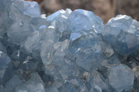 Natural Blue Celestite Geode Specimen  x 1 From Sakoany, Madagascar