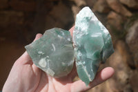 Natural Rough Jade Cobbed Specimens x 12 From Swaziland