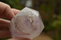 Polished Trio Of Smokey Amethyst Window Quartz Crystals  x 3 From Akansobe, Madagascar - TopRock