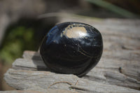 Polished Schorl Black Tourmaline Galet / Palm Stones x 20 From Madagascar