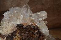 Natural Smokey Quartz Clusters  x 4 From Madagascar