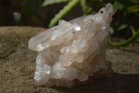 Natural Smokey Quartz Clusters  x 4 From Madagascar