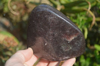 Polished Purple Lepidolite Standing Free Forms  x 3 From Zimbabwe