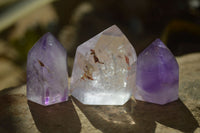 Polished Small Amethyst Points x 12 From Akansobe, Madagascar