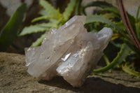 Natural Smokey Quartz Clusters  x 4 From Madagascar