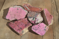 Natural Pink Salrose Cobaltion Dolomite Specimens  x 6 From Kakanda, Congo