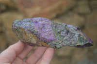 Natural Medium Purple Stichtite & Green Serpentine Cobbed Pieces  - Sold per 2 kg (10-14 pieces) - From Barberton, South Africa - TopRock