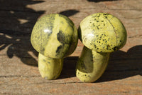 Polished Mixed Selection Of Basalt & Leopard Stone Mushrooms  x 4 From Zimbabwe - TopRock