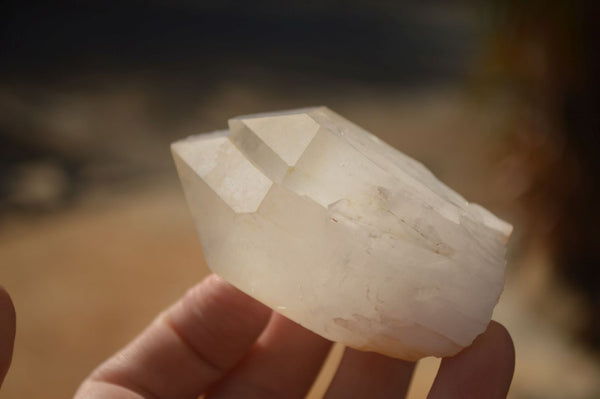 Natural Large Clear / White Quartz Crystals  x 12 From Madagascar