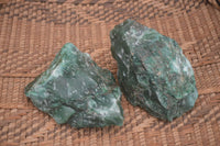 Natural Rough Jade Cobbed Specimens x 12 From Swaziland