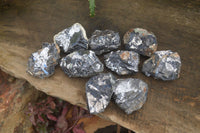 Natural Silver Lead Galena Specimens x 9 From Namibia