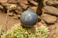 Polished Blue Lazulite Spheres  x 3 From Madagascar - TopRock