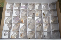 Natural  Clear Quartz Crystals With Hints Of Amethyst  x 35 From Brandberg, Namibia - Toprock Gemstones and Minerals 